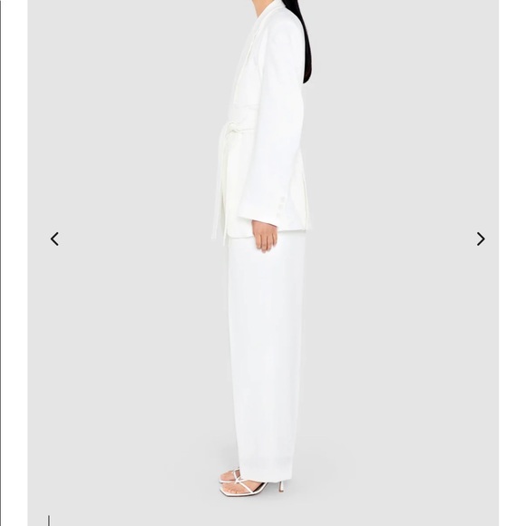 Sundarbay White High Rise Trousers - Picture 3 of 6